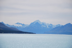 Lac Pukaki avec vue sur le mont Cook