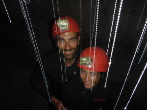 Vers luisants dans les grottes