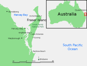 Localisation de Fraser Island
